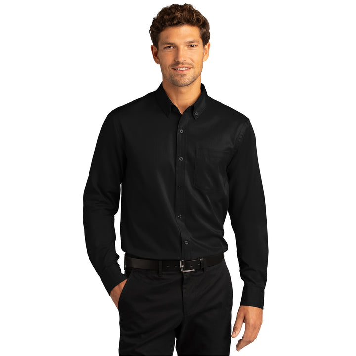 Men's Long Sleeve Superpro Twill Shirt - Americas Best Value Inn