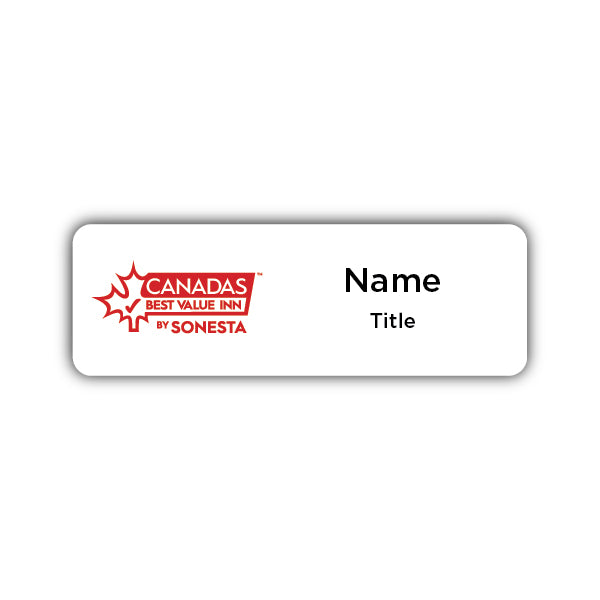 1" x 3" Name Badge - Canadas Best Value Inn