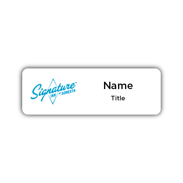 1" x 3" Name Badge - Signature Inn
