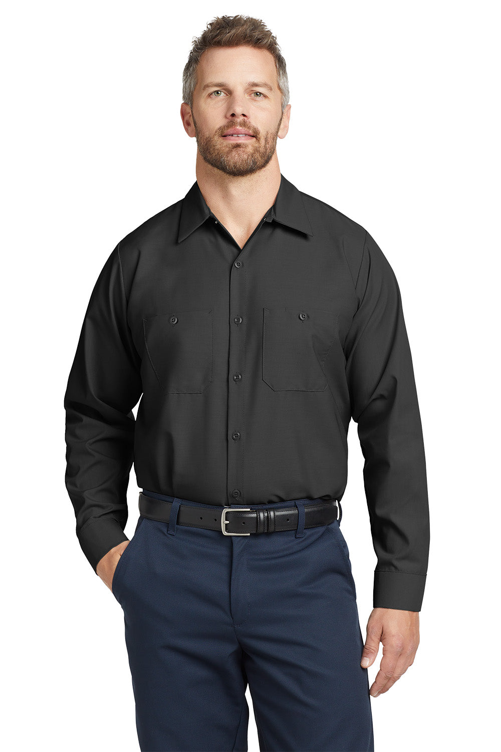 Red Kap Tall Long Sleeve Industrial Work Shirt (No Logo) - Country Inn & Suites