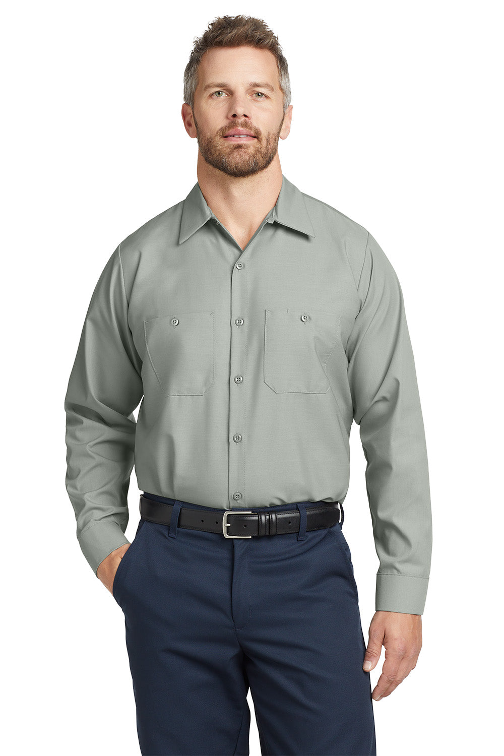 Red Kap Tall Long Sleeve Industrial Work Shirt (No Logo) - Country Inn & Suites