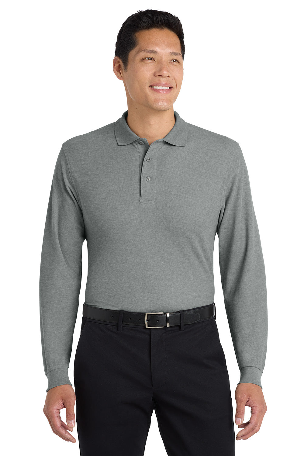 Men's Silk Touch Polo - Long Sleeve - Cambria - Tall