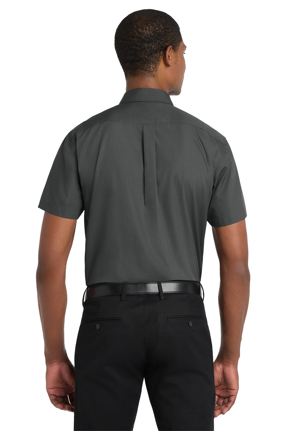 Men's Short Sleeve Carefree Poplin Shirt - Signature Inn