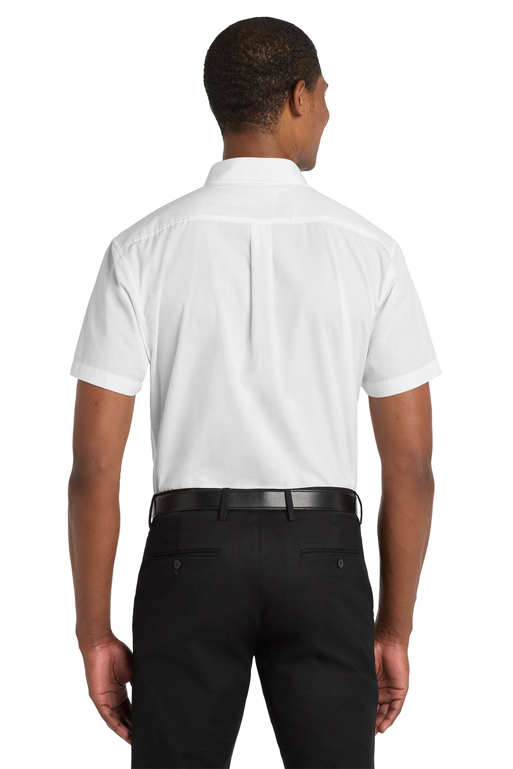 Men's Short Sleeve Carefree Poplin Shirt - Signature Inn
