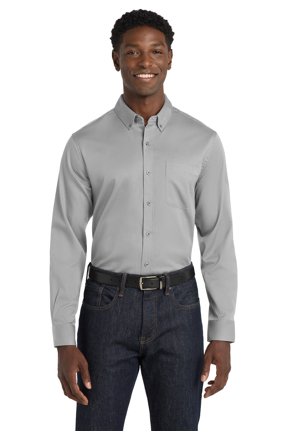 Men's Long Sleeve Superpro Twill Shirt - Park Inn