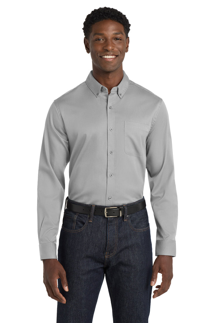 Men's Long Sleeve Superpro Twill Shirt - Park Inn