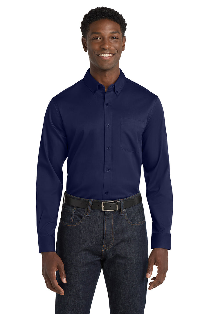 Men's Long Sleeve Superpro Twill Shirt - Park Inn