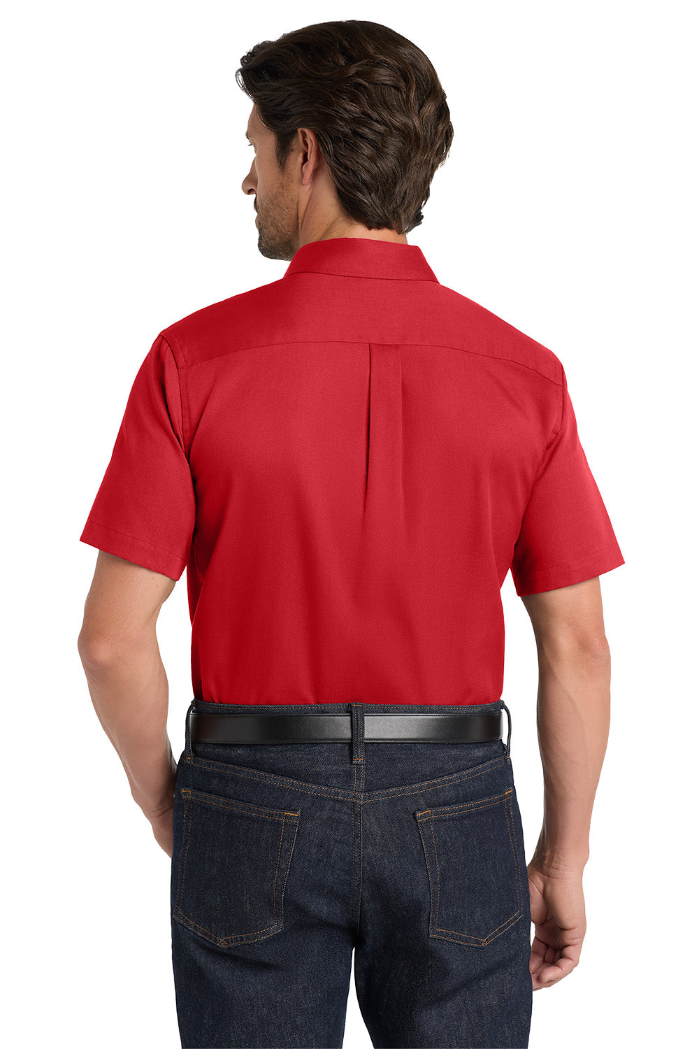 Men's Short Sleeve Superpro Twill Shirt - Red Roof Inn