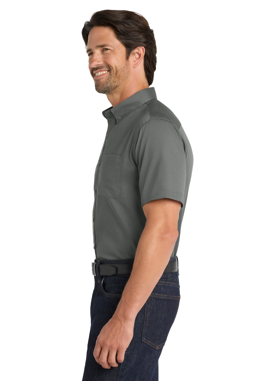 Men's Short Sleeve Superpro Twill Shirt (No Logo) - Country Inn & Suites