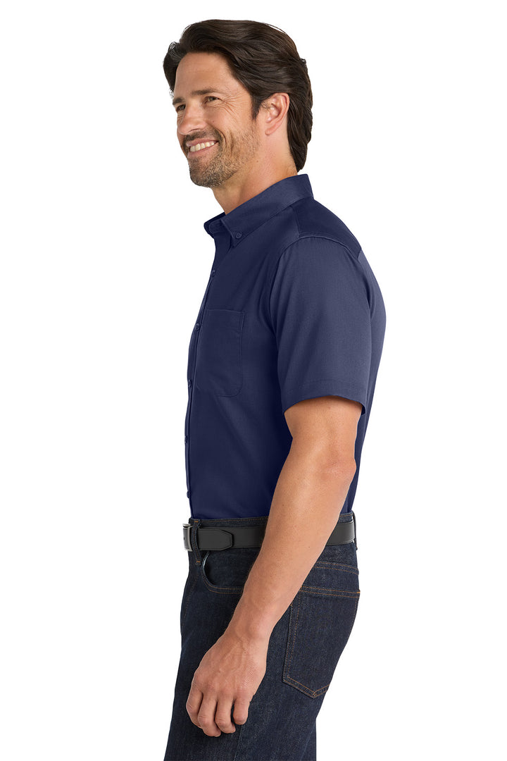 Men's Short Sleeve Superpro Twill Shirt - Park Inn