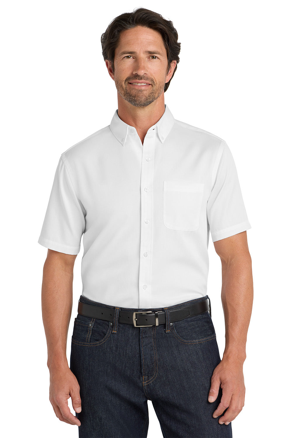 Men's Short Sleeve Superpro Twill Shirt - Signature Inn