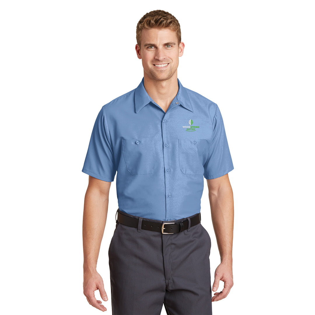 Men's Short Sleeve Work Shirt - WoodSpring Suites