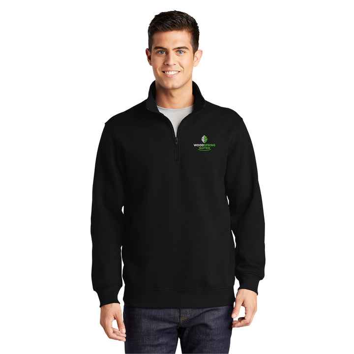 Men's 1/4-Zip Sweatshirt - WoodSpring Suites