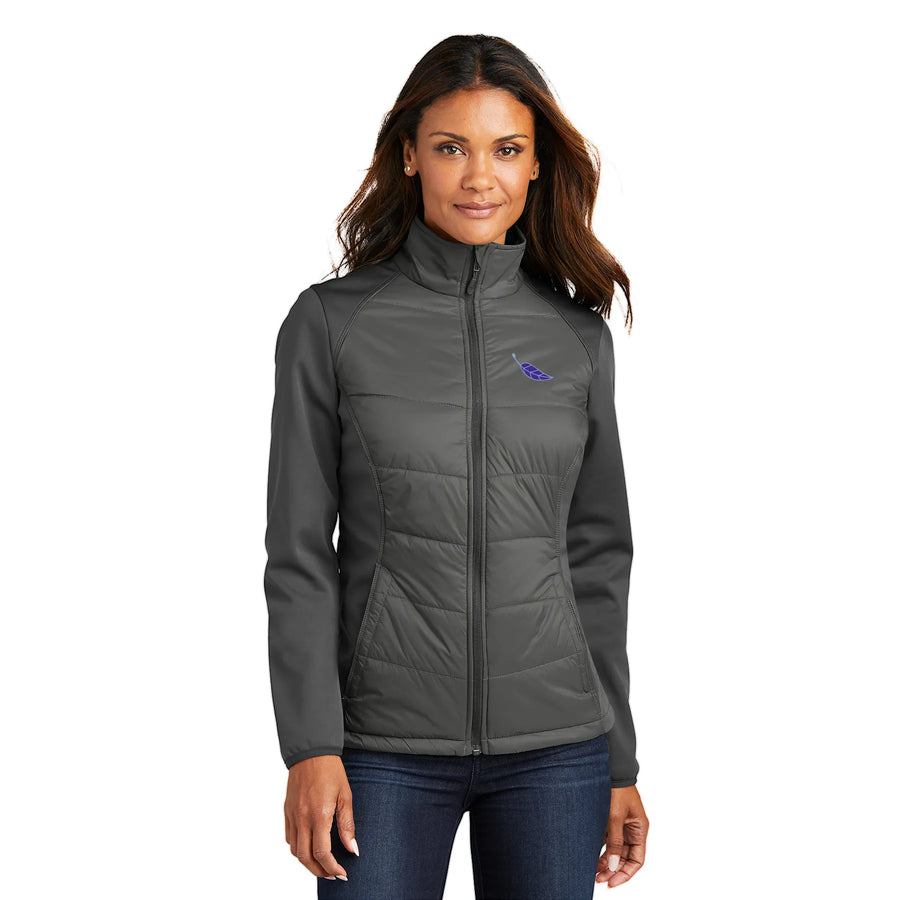 Women's Hybrid Soft-Shell Jacket - Sleep Inn - Sable Hotel Supply