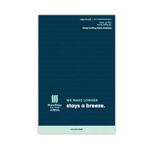MainStay Custom Folded Note Card - Sable Hotel Supply