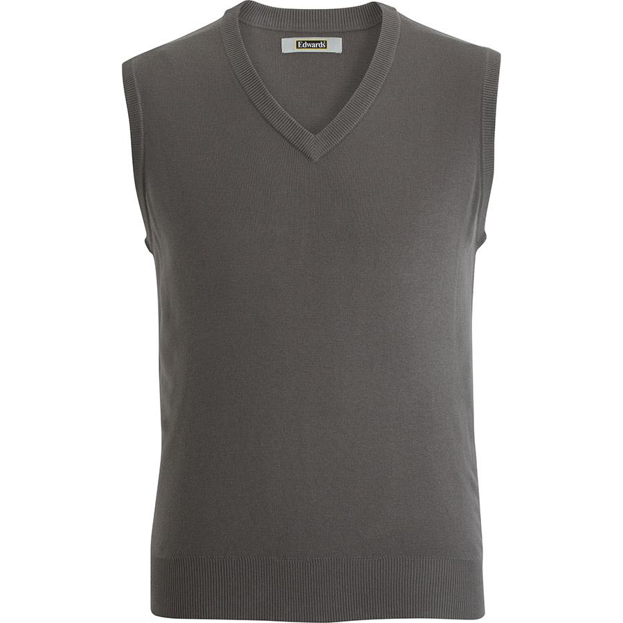 Unisex V-Neck Sweater Vest - Comfort - Sable Hotel Supply
