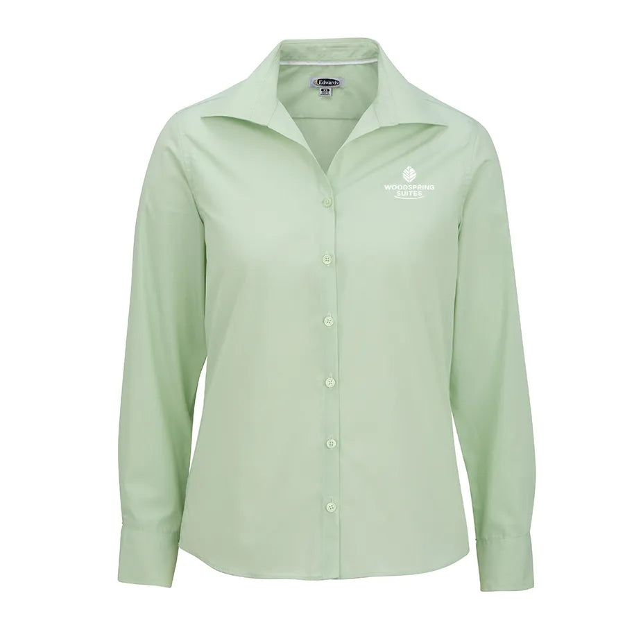Women's Poplin Blouse - WoodSpring Suites - Sable Hotel Supply