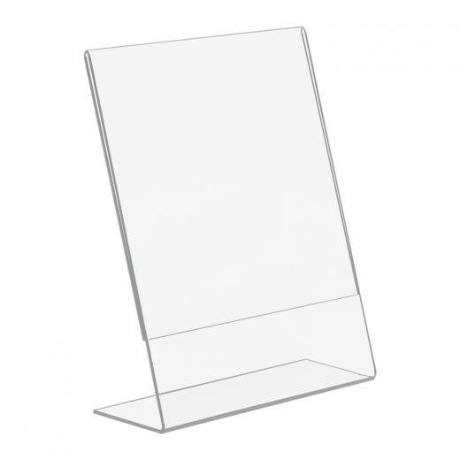 Clear Acrylic Stand - 8.5" x 11" "L" Style - Sable Hotel Supply