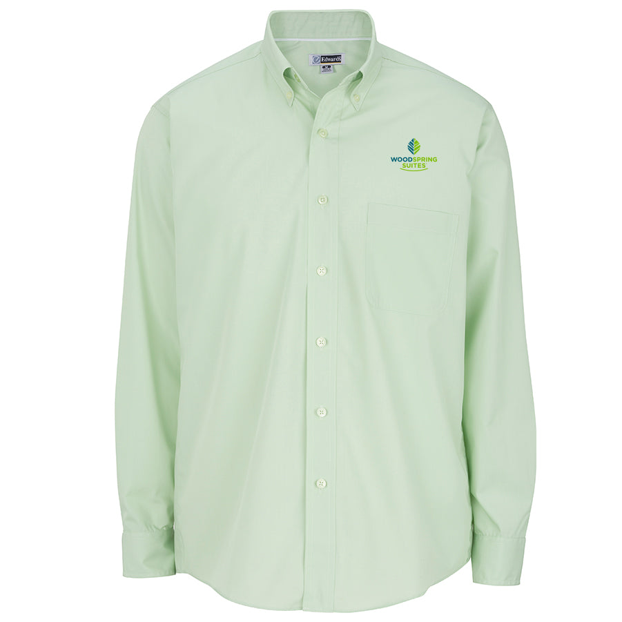 Men's Poplin Shirt - WoodSpring Suites - Sable Hotel Supply