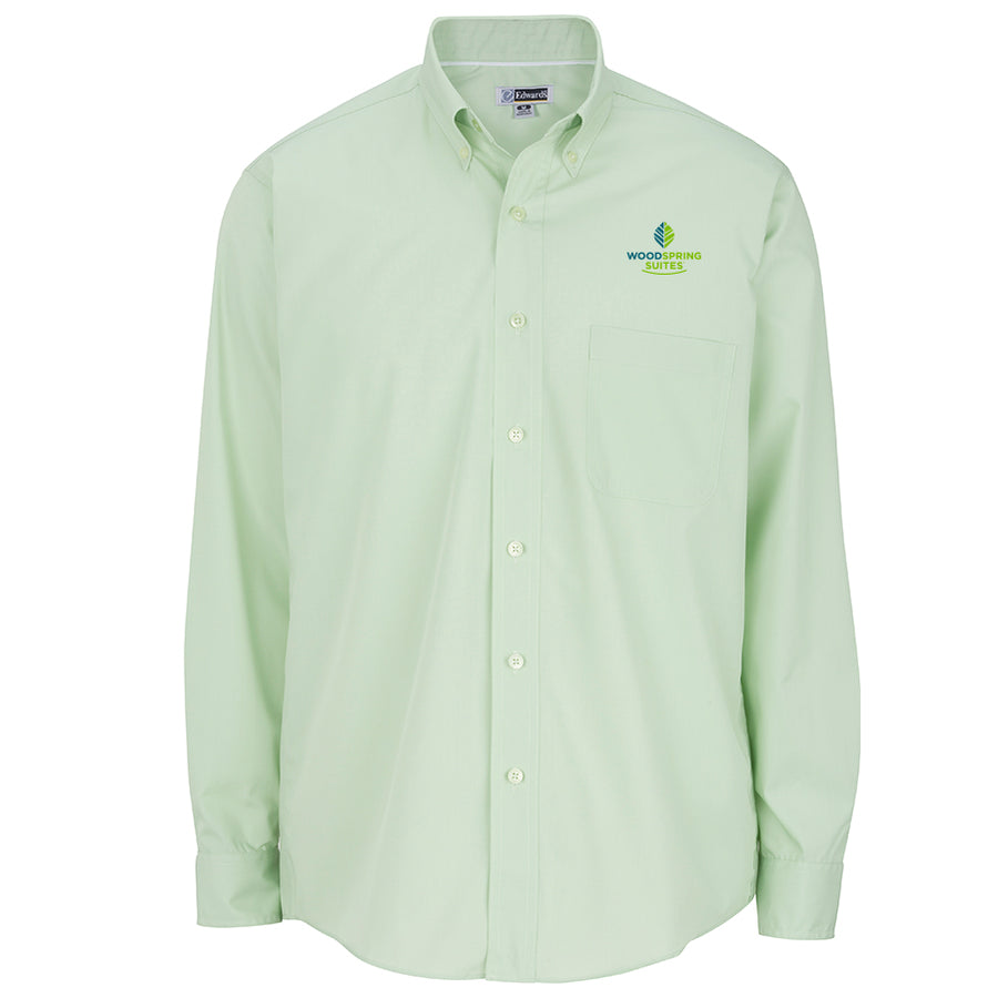 Men's Poplin Shirt - WoodSpring Suites - Sable Hotel Supply
