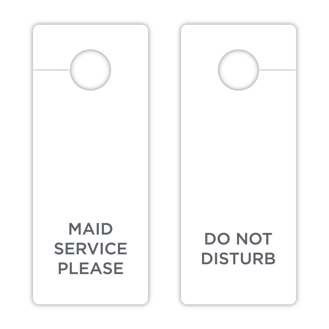 Do Not Disturb - Door Hanger - Maid Service - Sable Hotel Supply