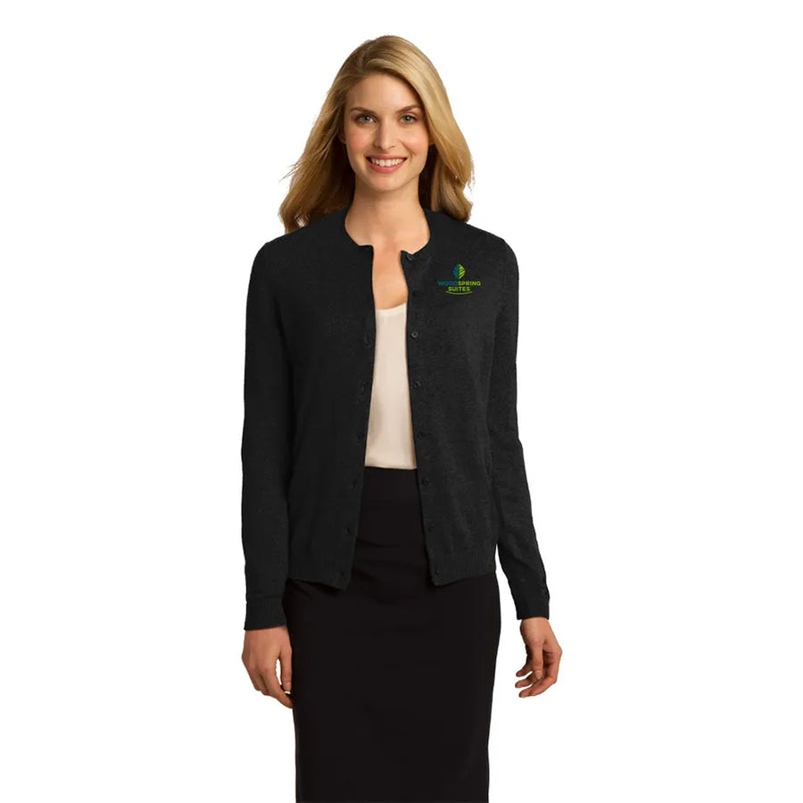 Women's Cardigan Sweater - WoodSpring Suites - Sable Hotel Supply