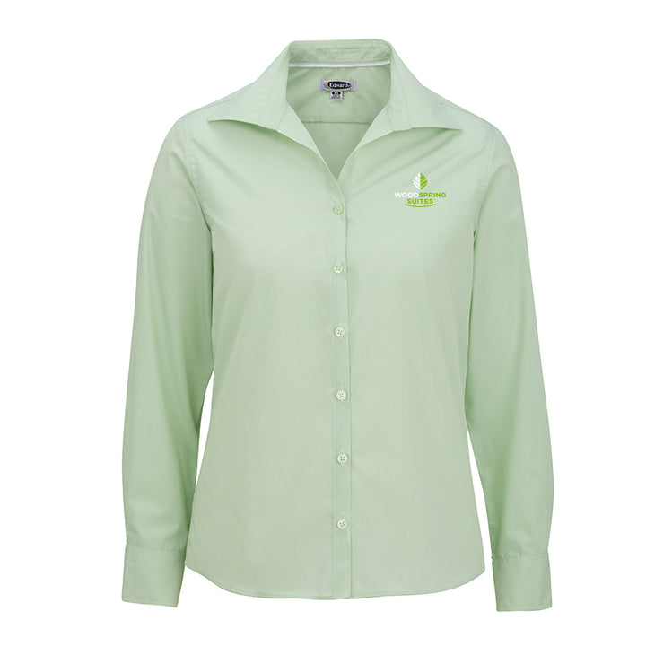 Women's Poplin Blouse - WoodSpring Suites - Sable Hotel Supply