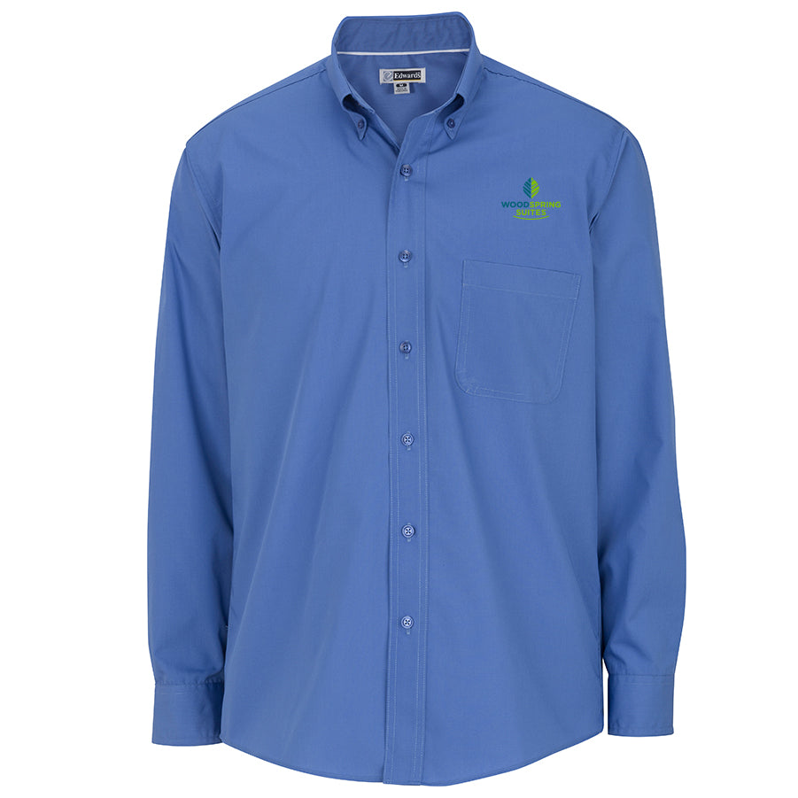 Men's Poplin Shirt - WoodSpring Suites - Sable Hotel Supply