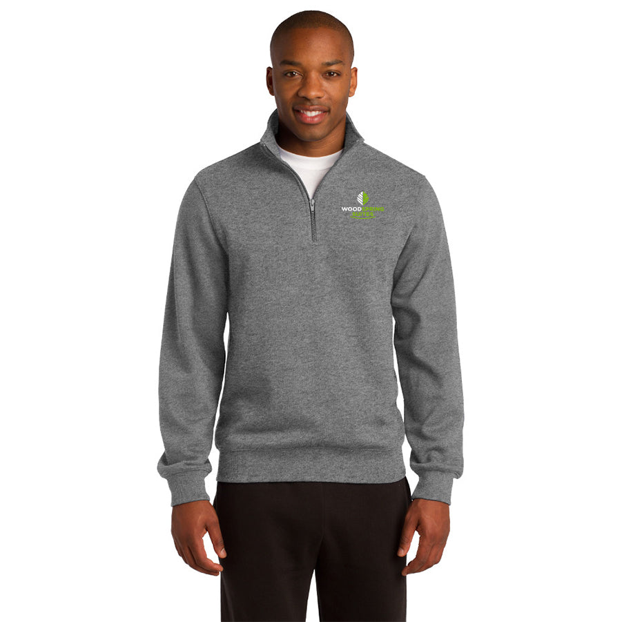 Men's 1/4-Zip Sweatshirt - WoodSpring Suites - Sable Hotel Supply