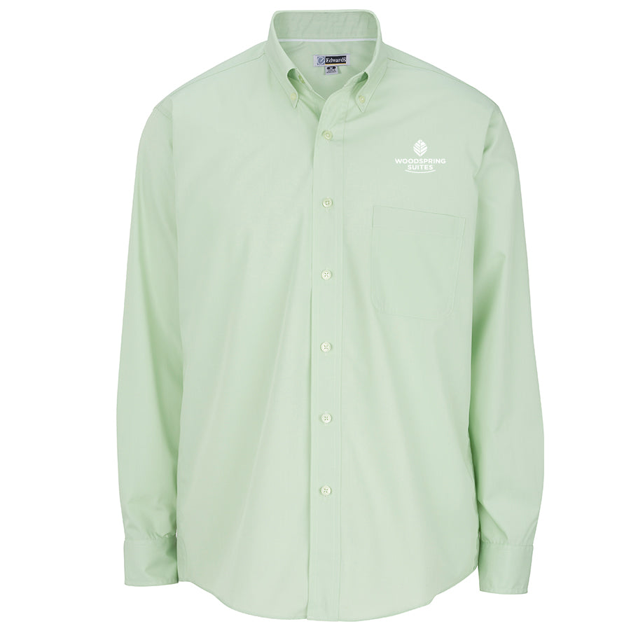 Men's Poplin Shirt - WoodSpring Suites - Sable Hotel Supply