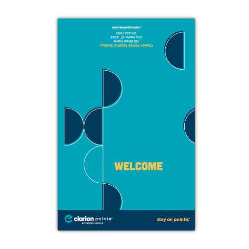 Clarion Pointe Custom Folded Note Card - Sable Hotel Supply