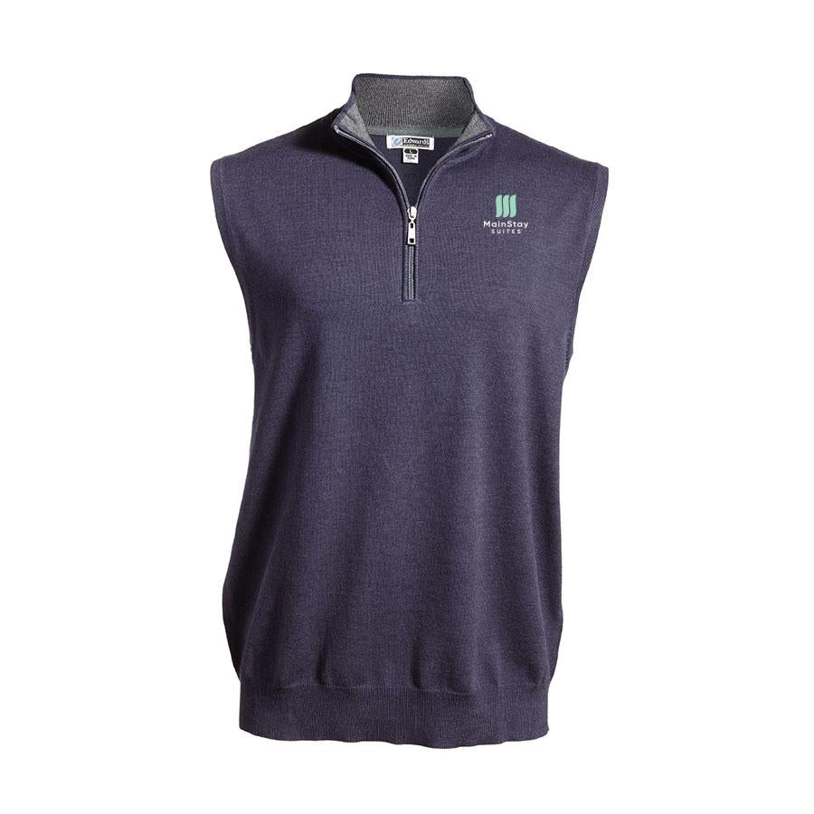 Unisex Quarter-Zip Vest - MainStay - Sable Hotel Supply