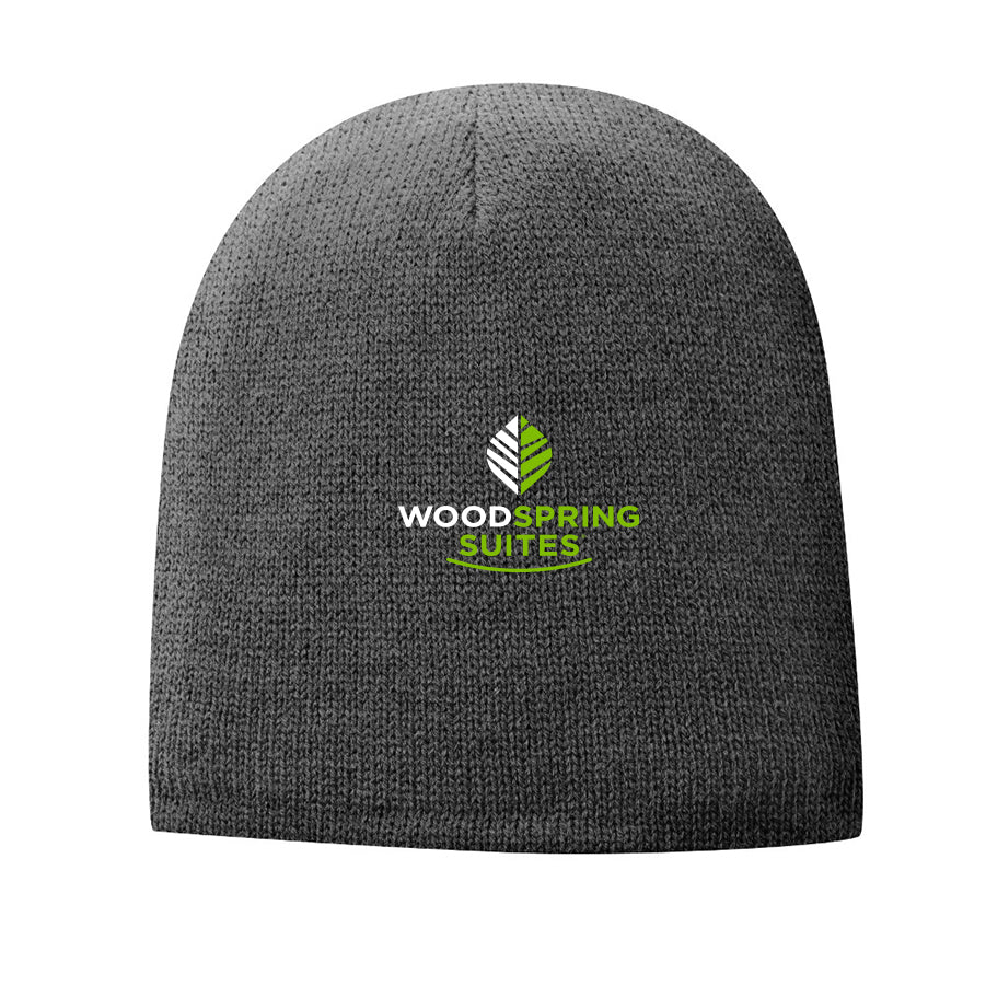 Fleece-Lined Beanie Cap - WoodSpring Suites - Sable Hotel Supply