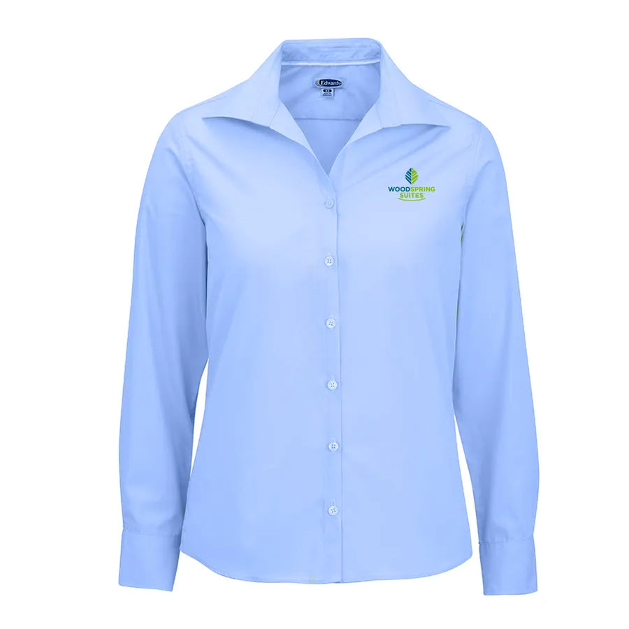 Women's Poplin Blouse - WoodSpring Suites - Sable Hotel Supply