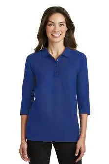 Women's Silk Touch 3/4-Sleeve Polo - Rodeway - Sable Hotel Supply