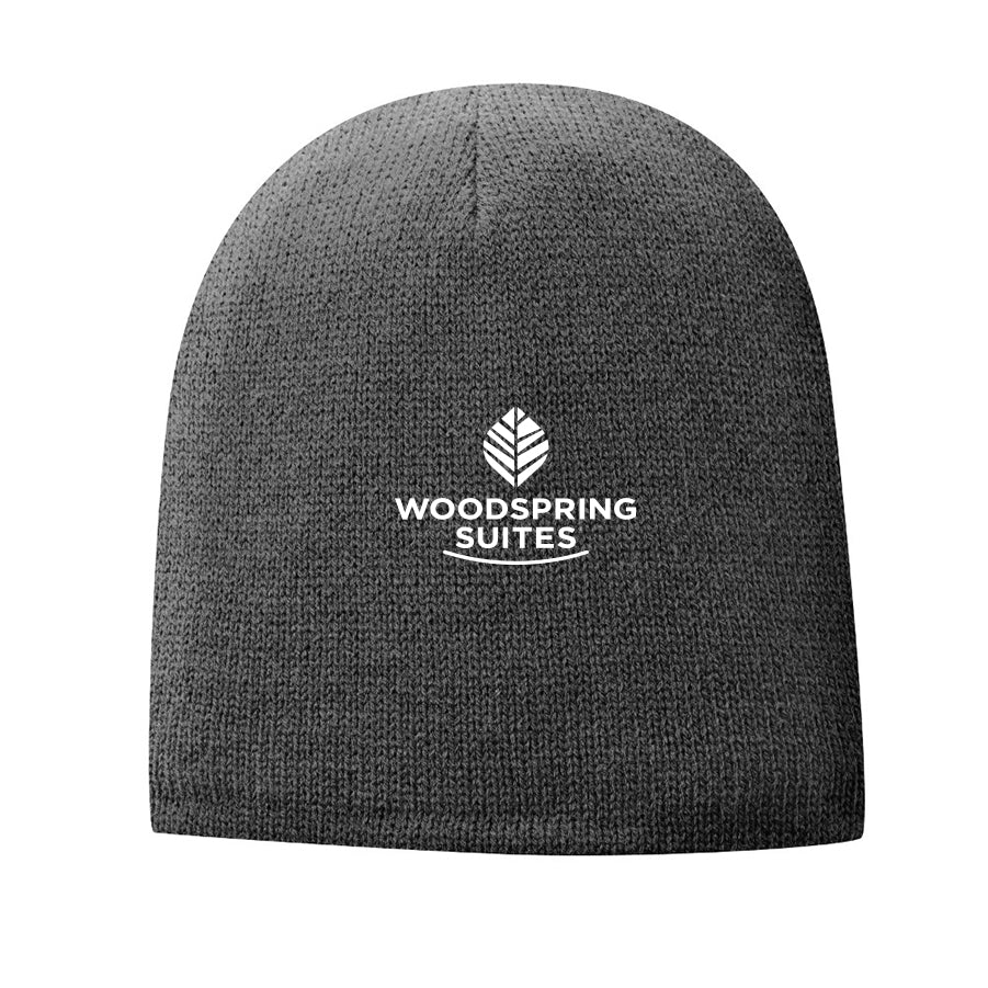 Fleece-Lined Beanie Cap - WoodSpring Suites - Sable Hotel Supply