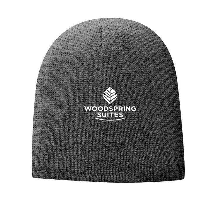 Fleece-Lined Beanie Cap - WoodSpring Suites - Sable Hotel Supply