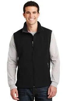 Econo Lodge Men's Value Fleece Vest - Sable Hotel Supply