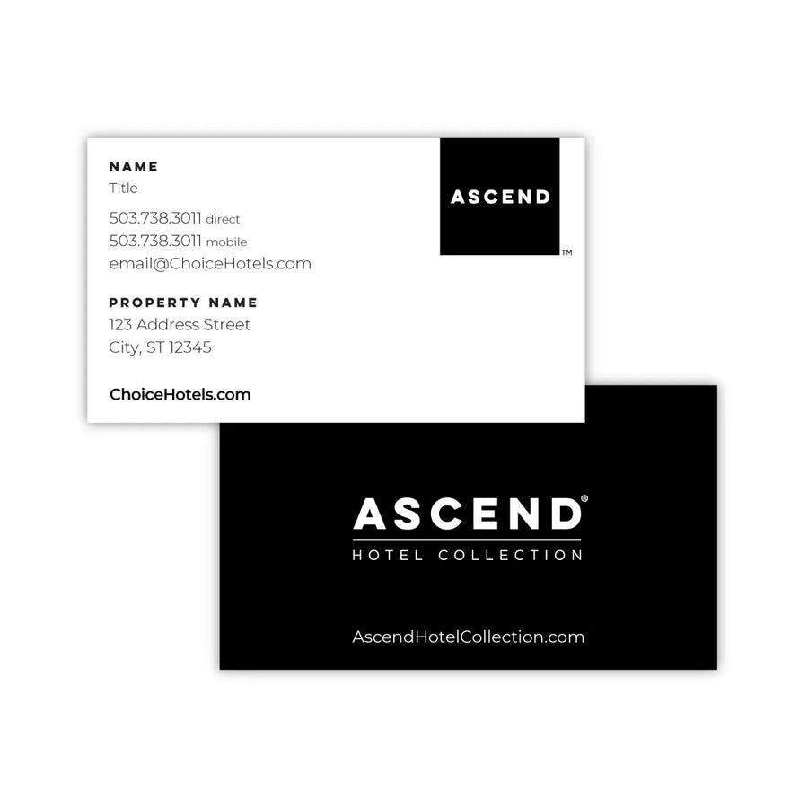 Ascend Business Card - Sable Hotel Supply