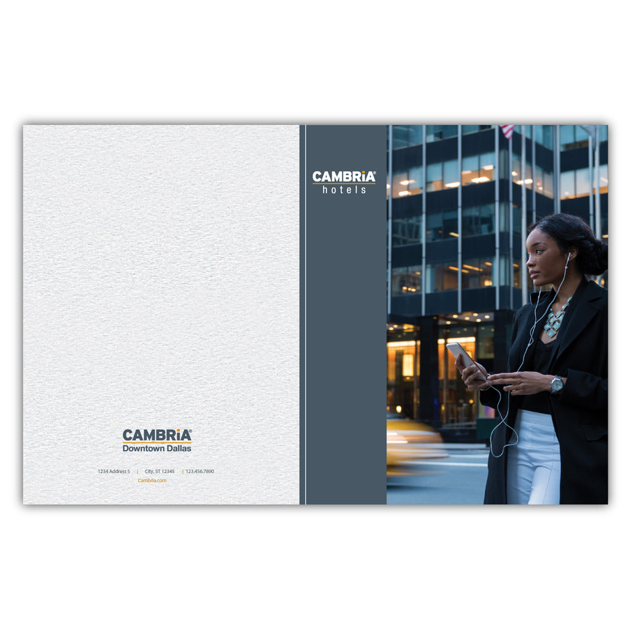 Sales Presentation Folder - Cambria - Sable Hotel Supply