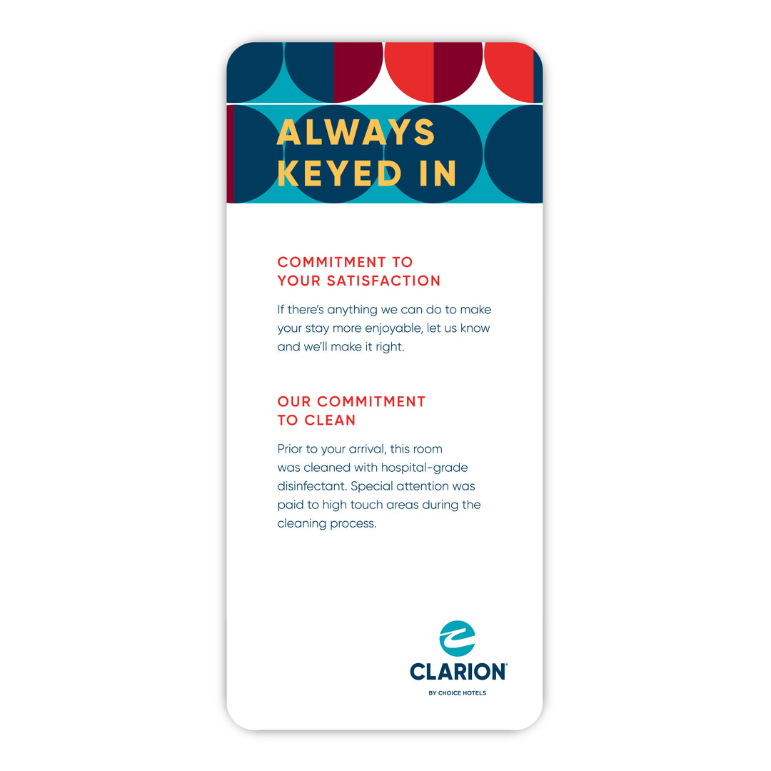 Clarion - All In One Experience Cards - Sable Hotel Supply