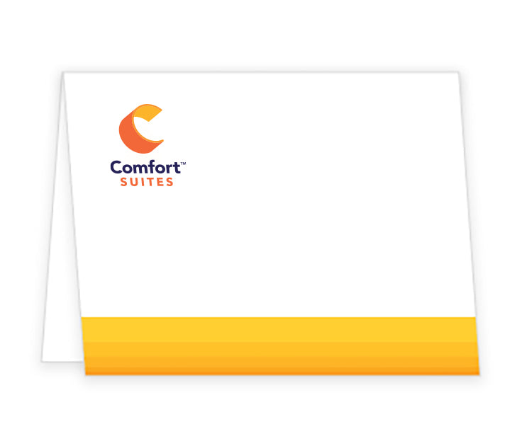 Comfort Suites Brand Personalized Note Card - Sable Hotel Supply