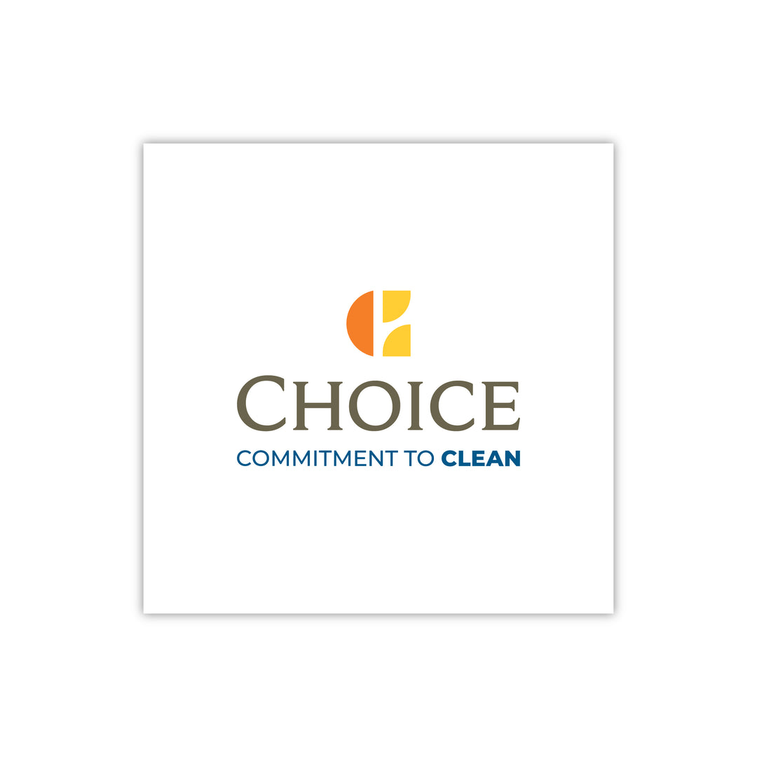 "Commitment To Clean" Laminated Label - Sable Hotel Supply