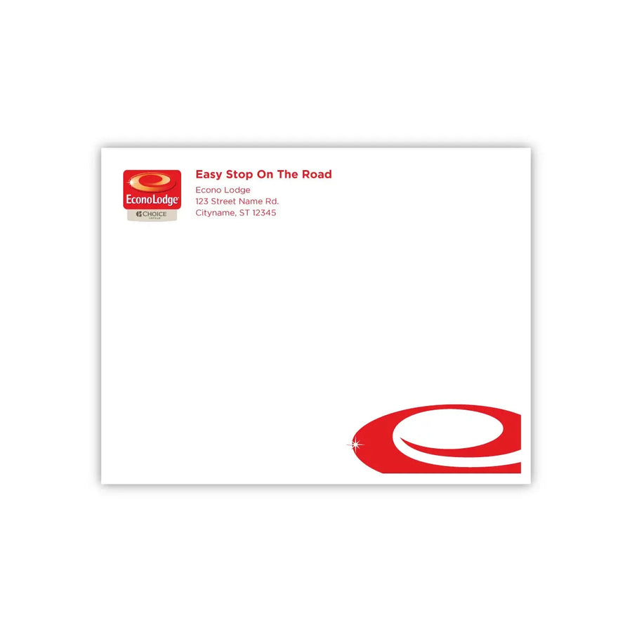 A2 Notecard Envelope - Econo Lodge - Sable Hotel Supply