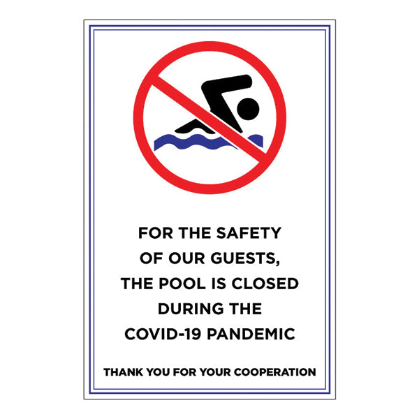 Closed Due to COVID-19 - Signs - Sable Hotel Supply