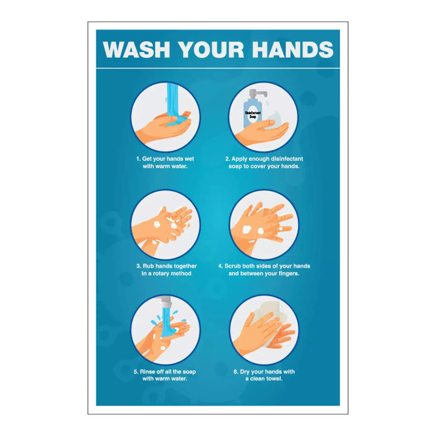 Wash Your Hands - Sign - Sable Hotel Supply