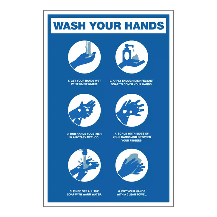 Wash Your Hands - Sign - Sable Hotel Supply