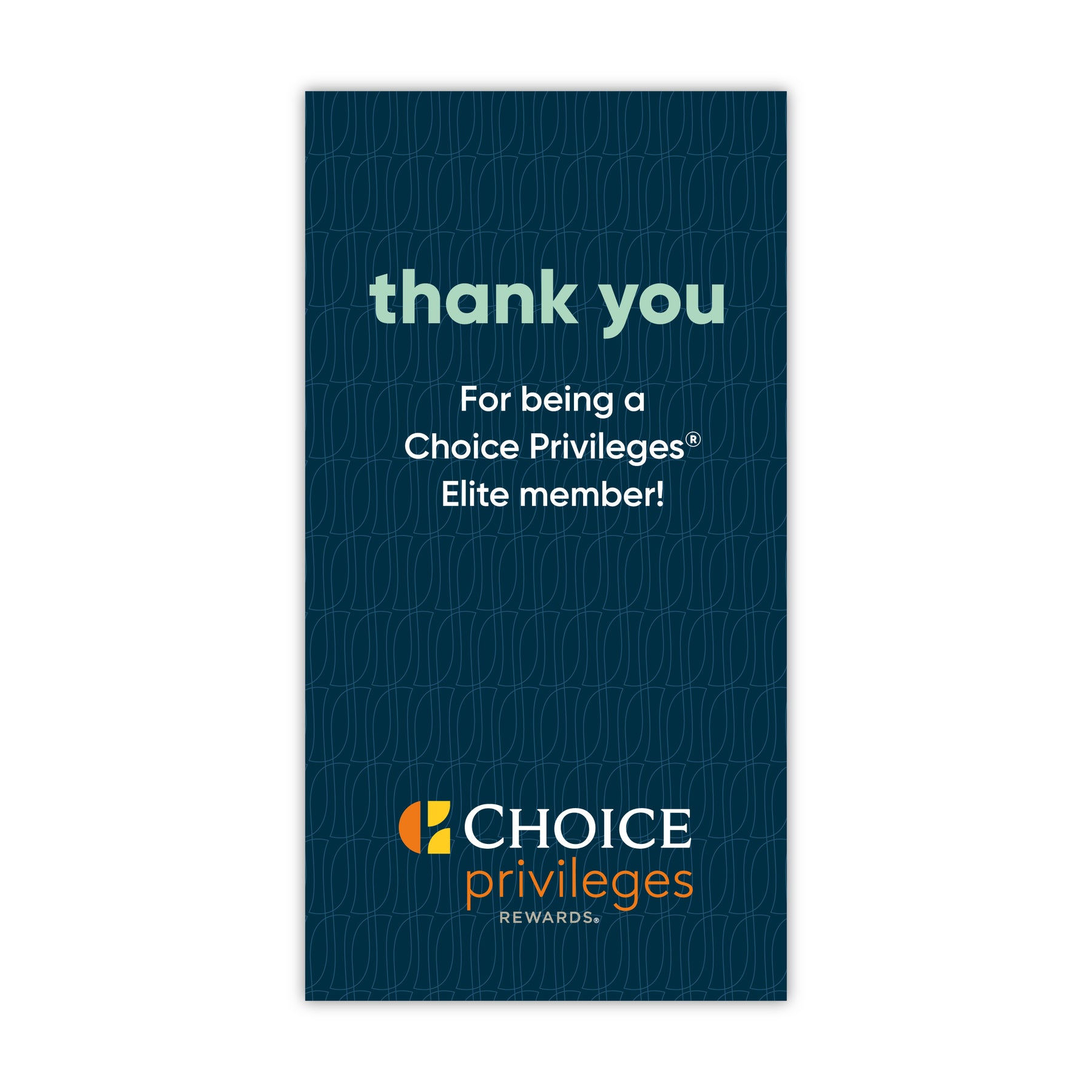 Key Card Insert - MainStay Suites - Choice Privileges – Sable Hotel Supply