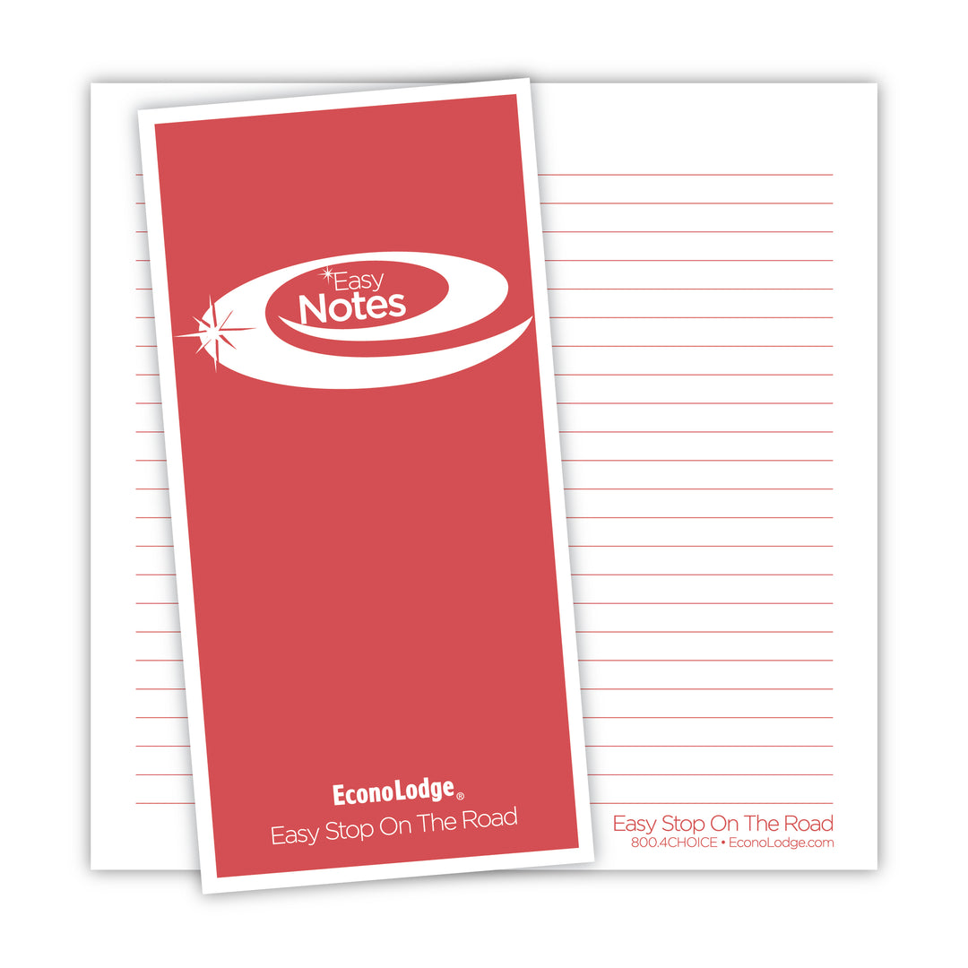 Econo Lodge Note Card - Sable Hotel Supply