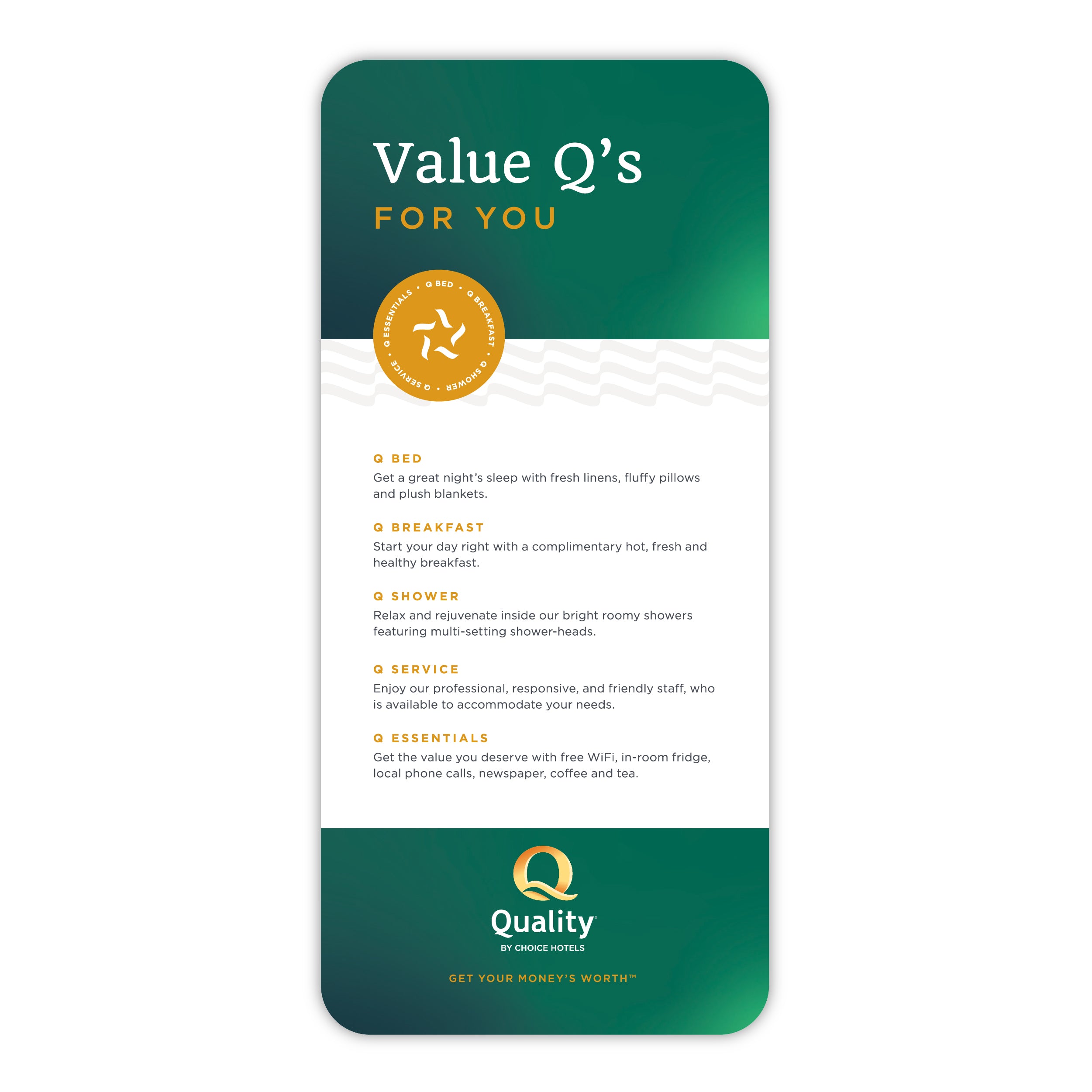 All In One Experience Cards - Quality Inn – Sable Hotel Supply